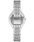 ფოტო #2 პროდუქტის Women's Three Hand Silver-Tone 30mm Watch and Bracelet Gift Set, 6 Pieces