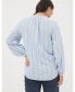 ფოტო #2 პროდუქტის Women's Mallie Stripe Shirt