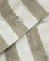 Striped cotton linen duvet cover