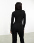 Фото #2 товара ASOS DESIGN high neck long sleeve bodysuit in black