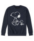 Фото #1 товара Hybrid Apparel Snoopy Woodstock Walk Men's Crew Fleece