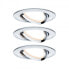 Фото #1 товара PAULMANN 934.88 - Recessed lighting spot - 3 bulb(s) - LED - 2700 K - 630 lm - Chrome