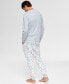 ფოტო #2 პროდუქტის Family Pajamas Men's 2-Pc. Star Toss Mix It Cotton Pajamas Set, Created for Macy's