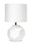 Фото #1 товара Lampa stołowa Platinet PLATINET TABLE LAMP E27 25W CERAMIC CUBIC BASE 1,5 M CABLE WHITE [45673]