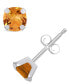 ფოტო #3 პროდუქტის Gemstone Stud Earrings in 10k White Gold