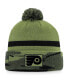 Фото #1 товара Men's Camo Philadelphia Flyers Military-Inspired Appreciation Cuffed Knit Hat with Pom