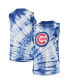 Фото #1 товара Women's Royal Chicago Cubs Money Ball Tie-Dye Tank Top