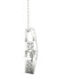 Фото #6 товара Diamond Wishbone 18" Pendant Necklace (1/4 ct. t.w.) in 10k White Gold