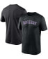 Фото #1 товара Men's Black Colorado Rockies Wordmark Legend T-shirt