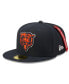 ფოტო #3 პროდუქტის Men's X Alpha Industries Navy Chicago Bears Alpha 59Fifty Fitted Hat