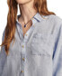 Фото #4 товара Women's Linen Prep Button-Front Shirt