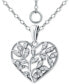 Cubic Zirconia Heart 16" Pendant Necklace, Created for Macy's