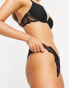 Фото #2 товара ASOS DESIGN Rosie lace malibu brazilian knicker in black