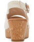 Фото #3 товара Women's Claudine Slingback Cork Wedge Platform Sandals