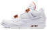 Фото #1 товара Кроссовки Nike Air Jordan 4 Retro Metallic Orange (Белый)