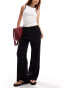 Фото #4 товара Monki drawstring straight leg trousers in black