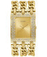 ფოტო #1 პროდუქტის Gold-Tone Stainless Steel Chain Bracelet Watch 39x47mm