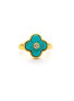 ფოტო #1 პროდუქტის Turquoise Clover Ring