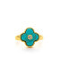 Turquoise Clover Ring