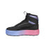 Фото #3 товара Puma Karmen Rebelle Mid Exotics Platform Womens Black Sneakers Casual Shoes 387