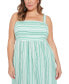 ფოტო #5 პროდუქტის Plus Size Striped Maxi Dress