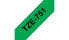 Фото #2 товара Brother Laminated tape 24mm - Black on green - TZe - Grey - Thermal transfer - Brother - PT-2430PC - PT-2700 - PT-2730 - PT-9600 - PT-9700PC - PT-9800PCN