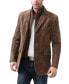 Фото #3 товара Men Brett Three-Button Suede Leather Blazer