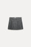 Zw collection pinstripe wool blend skirt