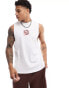 ASOS DESIGN relaxed tank with front print in white Hellweiß, M - Chest 40 - фото #2