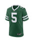 Men's Garrett Wilson Legacy Green New York Jets Game Jersey Зеленый, 4XL - фото #3