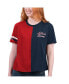 Фото #1 товара Women's Navy, Red Atlanta Braves Power Move T-shirt