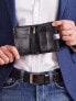 Фото #3 товара Мужское портмоне кожаное черное вертикальное на кнопке Portfel-CE-PF-7680278-9.21-czarny Factory Price