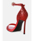 Фото #2 товара straight fire high heel glitter stilettos Sandals