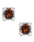 Фото #1 товара 10k White Gold Red Diamond Stud Earrings (1/10 ct. t.w.)