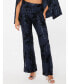 ფოტო #1 პროდუქტის Women's Sequin Flock High-Waist Flared Trousers