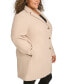 ფოტო #3 პროდუქტის Plus Size Notched-Collar Single-Breasted Coat