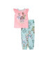 ფოტო #1 პროდუქტის Little Girls Short Set Pajamas, 2-Piece