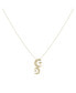 ფოტო #2 პროდუქტის Twin Nights Crescent Design Sterling Silver Diamond Women Necklace