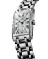 ფოტო #3 პროდუქტის Women's Swiss Automatic DolceVita Diamond (1/2 ct. t.w.) Stainless Steel Bracelet Watch 23x37mm