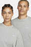 Sportswear Basic Tee Cotton Unisex Grey Yazlık ince Tişört Gri