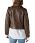 Фото #2 товара Women's Classic Leather Moto Jacket
