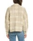 Saltwater Luxe Plaid Wool-Blend Jacket Women's Beige S