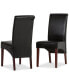 Фото #12 товара Easton Set of 2 Faux Leather Deluxe Parson Chairs