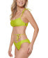 Tommy Hilfiger Standard Adjustable Comfortable Bikini Top, Bright Chartruese XL