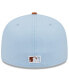 Фото #3 товара Men's Light Blue/Brown Pittsburgh Pirates Spring Color Basic Two-Tone 59Fifty Fitted Hat