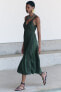 Фото #7 товара Льняное платье-комбинация — zw collection ZARA