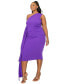 Plus Size Esme Front Draped Sash Dress