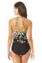 Фото #2 товара Anne Cole 296134 Women High Neck with Ruffle Straps One-Piece Multi 6