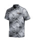 Фото #2 товара Men's Black Georgia Bulldogs Big Tall Coast Luminescent Fronds Island Zone Button-Up Camp Shirt