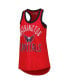 Women's Red Washington Capitals First Base Racerback Scoop Neck Tank Top